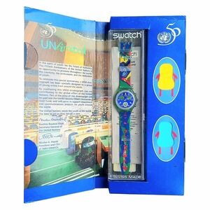 Swatch Chrono Watch UNLIMITED SCZ103 1994 Specials Designed By YaYa NOS